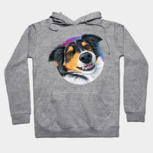 Black Tricolor Australian Shepherd Dog Hoodie